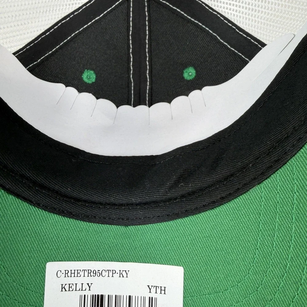 North Dakota Fighting Hawks Trucker Hat‎ Cap Snap Back Youth Green White 47 NWOT